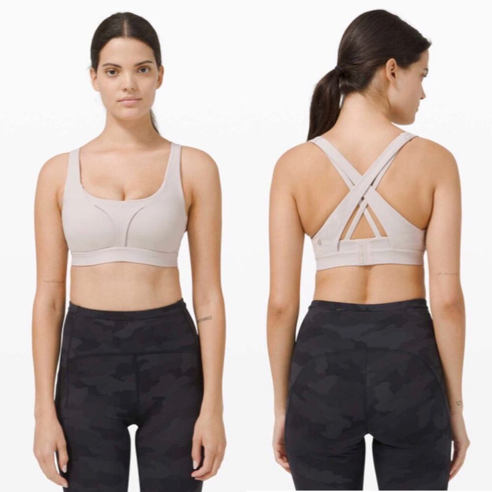 Lululemon Stash It All Bra C/D Cup Chrome Gray
